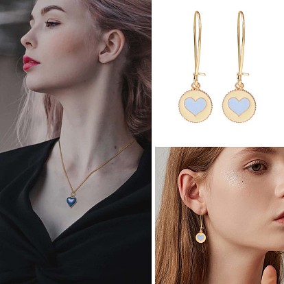 50Pcs Alloy Enamel Pendants, for Jewelry Necklace Bracelet Earring Making Crafts, Heart