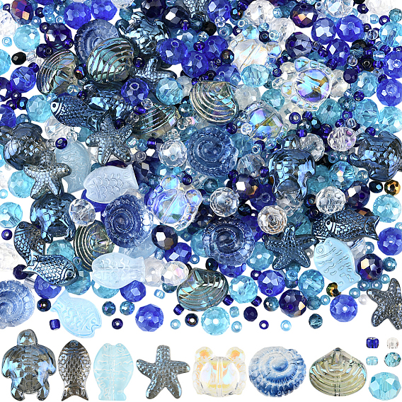 Самодельные наборы для поиска, включая стеклянные бусины и стеклянный бисер