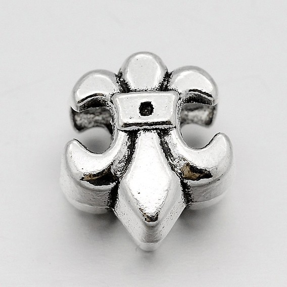Alloy Flower Large Hole European Beads
