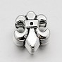 Alloy Flower Large Hole European Beads