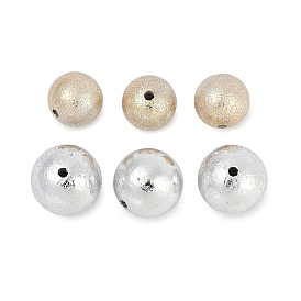 Пластиковые бусины abs, круглые, текстура