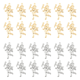 32 шт. 2 цвета ко дню святого валентина 304 подвески из нержавеющей стали, амур / херувим