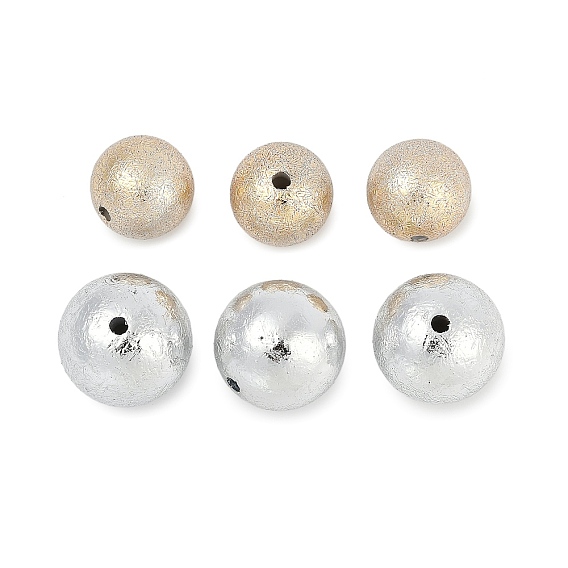 Пластиковые бусины abs, круглые, текстура