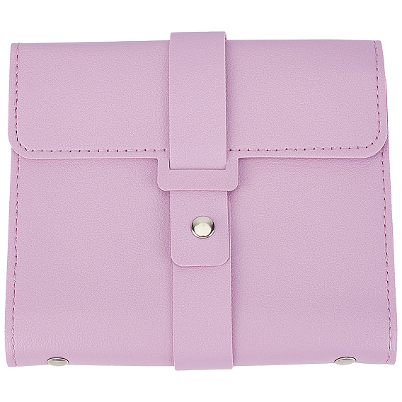 1шт. прямоугольные рулоны для сережек из искусственной кожи., с 1шт. подарочными мешочками из органзы