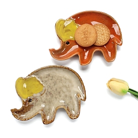 Керамическая ювелирная тарелка, лоток для хранения, органайзер для косметических украшений, слон