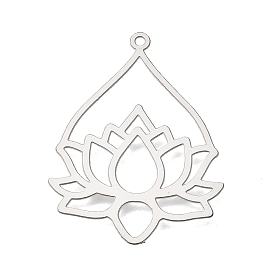 Буддийские 201 подвески из нержавеющей стали, лотоса прелести