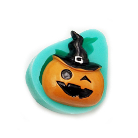 DIY Pumpkin Jack-O'-Lantern Food Grade Silicone Molds, Fondant Molds, for Chocolate, Candy, UV Resin & Epoxy Resin Halloween Ornament Making
