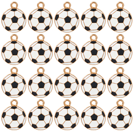 56 шт. Подвески из сплава эмали, прелести футбола, золотые