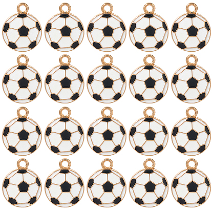 56 шт. Подвески из сплава эмали, прелести футбола, золотые