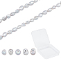 Natural Cultured Freshwater Pearl Beads Strands, Dyed, Twist Oval