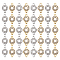 60 pcs 2 couleurs alliage cristal strass connecteur charmes, liens en anneau