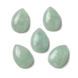 Natural Glass Cabochons, Teardrop