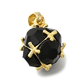 Подвески латунные горный хрусталь, без свинца и без кадмия, стойки покрытие