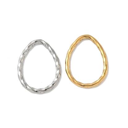 304 витые каплевидные соединительные кольца из нержавеющей стали, ионное покрытие (ip)