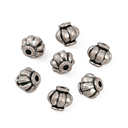 Сплавочные овальные бусины тибетского стиля , рондель, без кадмия и без свинца