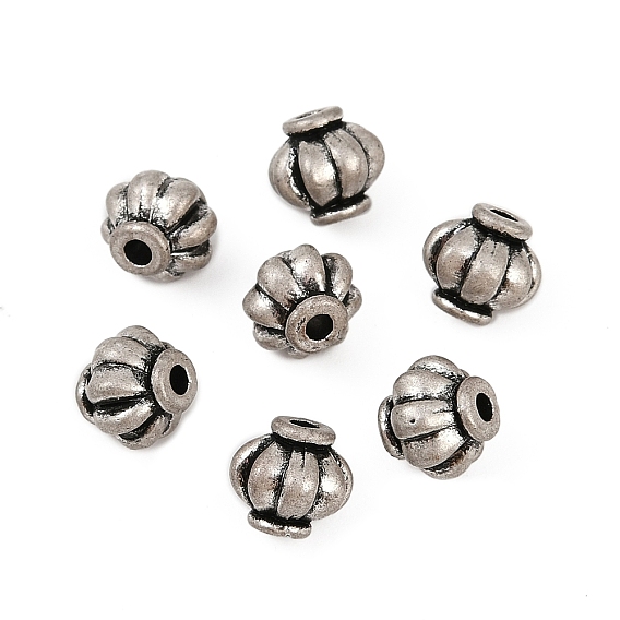 Сплавочные овальные бусины тибетского стиля , рондель, без кадмия и без свинца