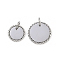 304 подвески из нержавеющей стали, с целью перехода в кольце, плоский круглый шарм