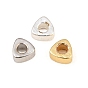 Brass Beads, Triangle, Rack Plating, Long-Lasting Plated, Lead Free & Cadmium Free