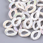Acrylic Imitation Pearl Linking Rings, Quick Link Connectors, For Jewelry Chains Making, AB Color, Twist