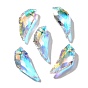 Стеклянные подвески, Зуб волка, AB цвет, граненые