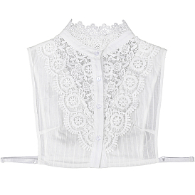 Съемная хлопковая женская рубашка с накладным воротником, отделка горловины своими руками аксессуары для одежды