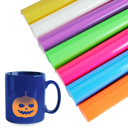 7 листы 7 цвета светящийся термопереводной винил, светится в темноте htv утюг на виниле для футболок, одежды, сумок, тканей, украшений своими руками, прямоугольные