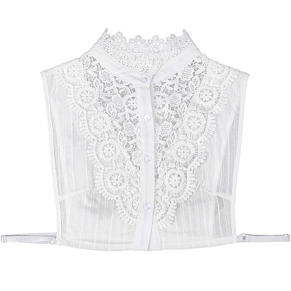 Съемная хлопковая женская рубашка с накладным воротником, отделка горловины своими руками аксессуары для одежды