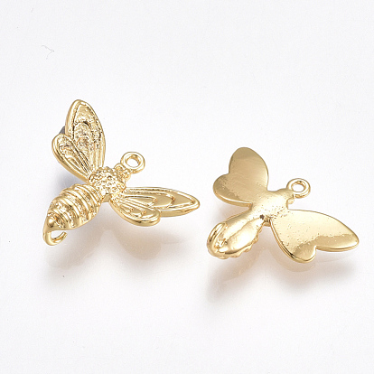 Brass Links/Connectors, Bees, Nickel Free