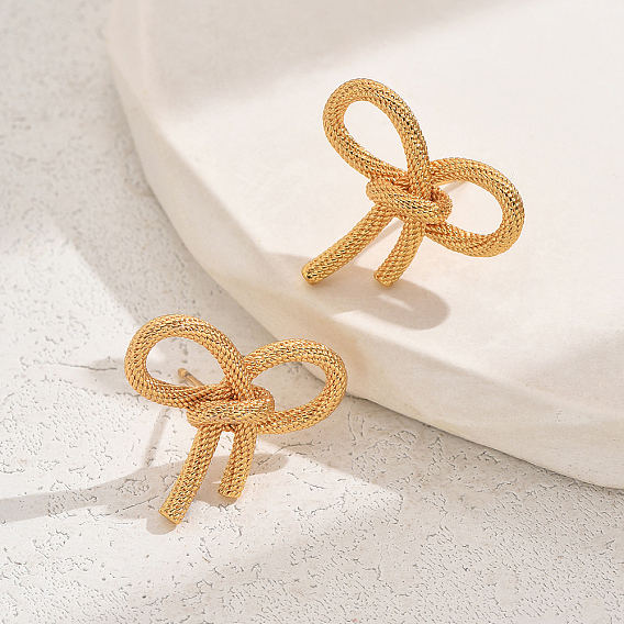 Винтажные 201 серьги-гвоздики с кисточками из нержавеющей стали в форме бабочки для женщин