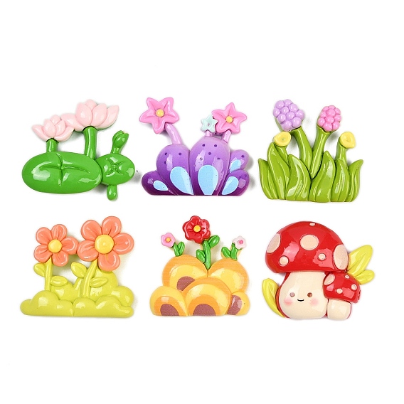 Непрозрачные кабошоны из смолы