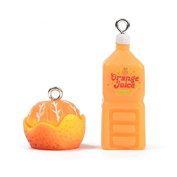 Непрозрачные подвески смолы, с платиново-железными петлями