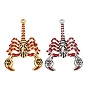 304 Stainless Steel Pendants, with Enamel, Scorpion Charms