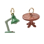 Laiton émail pendentifs, breloques pour lampe de table/bureau, or