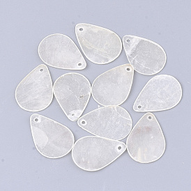 Capiz Shell Pendants, Laser Cut Pendants, Drop