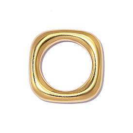 304 нержавеющей стали связывающий кольца, квадратный, зеркальная полировка, ионное покрытие (ip)