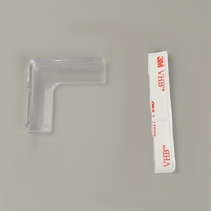 Пвх угловой протектор, с двухсторонней липкой лентой, l образный