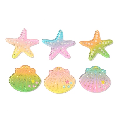 Акриловые подвески, градиент цвета, сила блеска