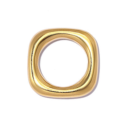 304 нержавеющей стали связывающий кольца, квадратный, зеркальная полировка, ионное покрытие (ip)