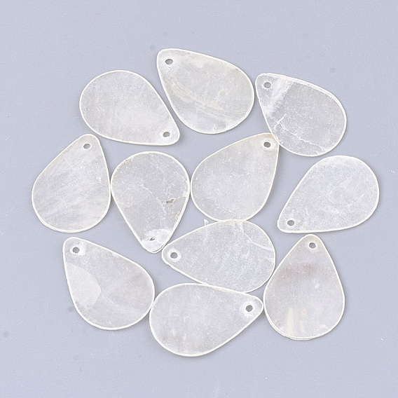 Capiz Shell Pendants, Laser Cut Pendants, Drop
