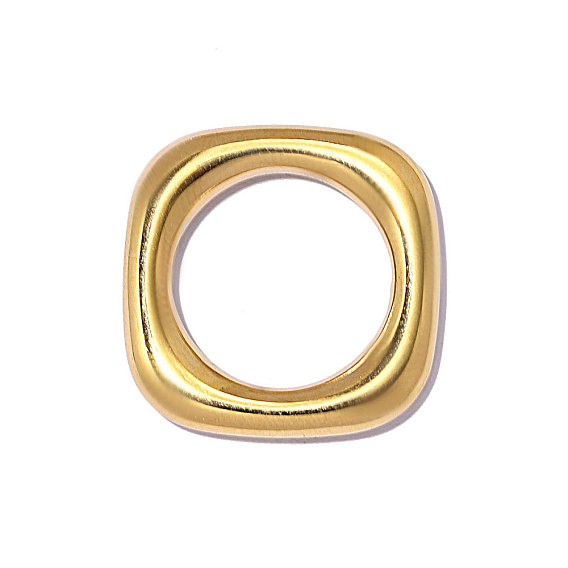 304 нержавеющей стали связывающий кольца, квадратный, зеркальная полировка, ионное покрытие (ip)