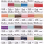24 pièces 24 couleurs cordon en pure soie, cordon torsadé, avec carte papier