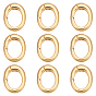 9шт. латунные пружинные кольца-затворы, овальные