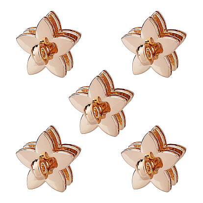 Zinc Alloy Star Rivets, Screw Back & Bag Twist Lock Clasps, for DIY Leather Craft