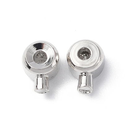 Зажимные бусины из латуни, колонка