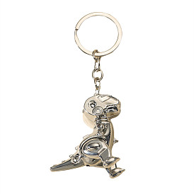 Dinosaur Keychain with Moving Parts - T-Rex Car Keyring Accessory