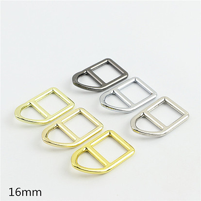 Zinc Alloy Slide Buckle Adjuster, Multi-Purpose Webbing Strap Loops, for Luggage Belt Craft DIY Accessories