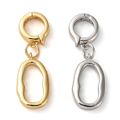 Латунная обшивка стойки с застежками, овальные