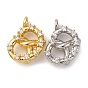 Латунные микро проложить кубического циркония подвески, крендельки-очарования, долговечный, без кадмия и без свинца, стойки покрытие