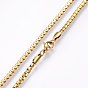 304 Stainless Steel Chain Necklaces, with Lobster Claw Clasps