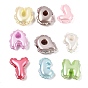 Перламутровые непрозрачные акриловые европейские бусины, бусины с большим отверстием, письмо-шар